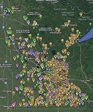 FieldWatch map for Minnesota.